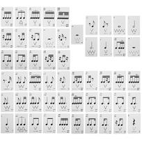 Rhythm Poker Reading Cards Kid Exercise Tool Music Flashcard Game Paper Theory Student