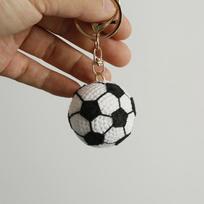 2026 Crochet Ball Key Chain Boy Friends Gift Creative Woven Tennis Football Pendant  Cute Knitted Ball Key Ring