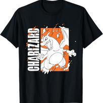 Pokémon - Charizard Orange Fire Box T-Shirt S juoda