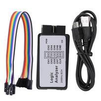Logikos analizatorius 24MHz Logikos analizatoriaus įrenginys USB logikos analizatoriaus įrenginio rinkinys Mini skaitmeninis kišeninis 8 kanalų įvestis Atmintis 24MHz