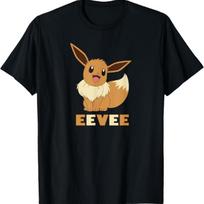 Pokémon - Eevee Marškinėliai S juoda