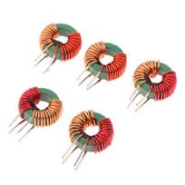 5 vnt. Toroidinis bendrojo režimo induktorius 2 mH - 14x9x5 mm ferito šerdis, 0,7 mm vienasluoksnis apvija, didelės srovės 5A droselis Epoxy