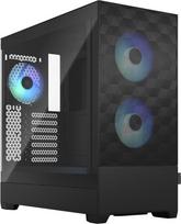 "Fractal Design Pop Air RGB Black" - Juodos spalvos grūdintas stiklas - "Honeycomb" tinklelio priekinė dalis - TG šoninis skydelis - Trys 120 mm Aspect 12 RGB ventiliatoriai - ATX High Airflow Mid Tower kompiuterių žaidimų korpusas