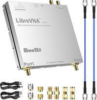 "Seesii LibreVNA 2.0" vektorinis tinklo analizatorius, 2025 m. patobulintas "NanoVNA" antenų analizatorius 100 kHz - 6 GHz su išoriniu etaloniniu įėjimu ir išėjimu visiems S parametrams nustatyti