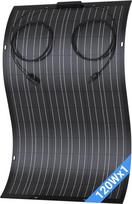120 W lanksti saulės baterija, 1 x 120 W monokristalinis lankstus saulės modulis, IP67, fotovoltinis saulės elementas, skirtas nameliams ant ratų, automobiliams, stoginėms, stogams, valtims, balkonams, 12 V akumuliatoriams