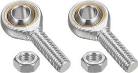 2 vnt. SA14TK 14 mm strypo galinis guolis M14 x 2,0 vyriškojo sriegio dešinysis ketaus strypo galinis sujungimas su fiksavimo veržle