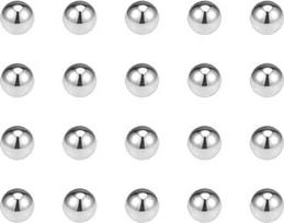 50 x guolių rutuliukai, atsparūs korozijai, 316L, nerūdijantis plienas, 6 mm, G100 tikslieji rutuliukai