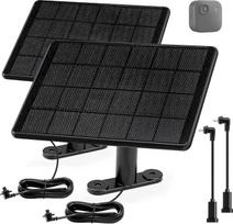 6W saulės baterija Blink kameroms, Micro USB ir USB C įvesties saulės baterija, suderinama su Blink Outdoor 4 (4. Gen)/(3. Gen) XT3/XT2/XT/XT kameromis, 2500 mAh baterija, 13,12 pėdų ilgio laidas, IP65 apsauga nuo drėgmės