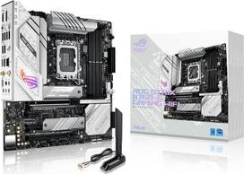 ASUS ROG STRIX B760-G Gaming WiFi pagrindinė plokštė "Intel" lizdas LGA 1700 (Intel B760, mATX, DDR5 atmintis, PCIe 5.0, WiFi 6E, 2x PCIe 4.0 M.2, "Aura Sync") Balta