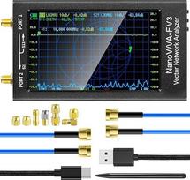 AURSINC patobulintas "NanoVNA-F V3" vektorinis tinklo analizatorius, 1MHz-6GHz, 4,3" antenų analizatorius, skirtas S parametrams matuoti, nuolatinių bangų santykiui SWR, fazei, delsai, Smitho diagramai