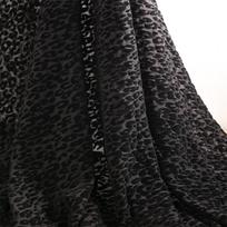 1/2/3yards Black Color Spandex Leparod Flocking Mesh Fabric Stretchy African Net Fabrics Nigeria George Fabric for DIY Sewing half yard juoda