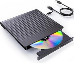 DANGZW išorinis DVD CD diskas, USB 3.0 C tipo plonas nešiojamasis CD DVD +/- RW ROM vidinis DVD CD diskas, CD DVD įrašymo įrenginys, grotuvas ir rašytuvas nešiojamiesiems kompiuteriams, Windows 11/10/8/7/XP/Vista, Linux ir MacOS