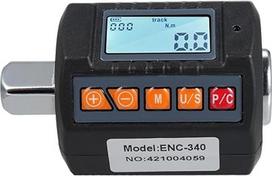 ENC-340 sukimo momento matuoklis su skaitmeniniu ekranu, sukimo momento matuoklis, 1/2 colio pavara ir 3/8 ir 1/4 colio adapteriu (ENC-135)