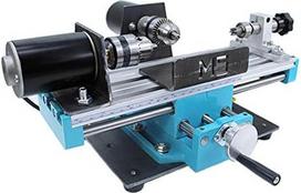 Mikro metalo tekinimo staklės Mini kintamo greičio 7000 didelio tikslumo frezavimo staklės mini dalims apdirbti Dvigubas guolis 400W variklis