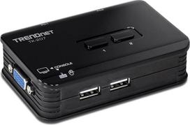 TRENDnet TK-207K 2 prievadų USB KVM jungiklis (įskaitant 2 KVM kabelius)