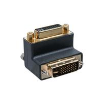 InLine® DVI-I Adapter, 90° gewinkelt, digital+analog 24+5 Stecker / Buchse (17781W)