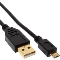 InLine® Micro-USB 2.0 Kabel, USB-A Stecker an Micro-B Stecker, vergoldete Kontakte, 3m (31730P)