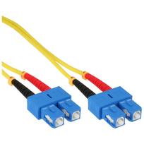 InLine - Patch-Kabel - SC Single-Modus (M) bis SC Single-Modus (M) - 25,0m - Glasfaser - 9/125 Mikrometer - OS2 - halogenfrei - Gelb (82925H)