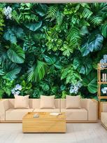 Vešli Žalia Augalo Sieninė Danga Galvūgalio Augalų Gyvenimas Sieninė Danga Fono Audinys Sodo Vėliava Botaninė Grožis Namų Dekoras 40CMX60CM