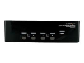 StarTech.com StarView 4 Port DVI KVM USB Switch - 4-fach DVI Umschalter mit USB Hub - KVM-/Audio-/USB-Switch - USB - 4 x KVM/Audio/USB - 1 lokaler Benutzer - Desktop (SV431DDVDUA)