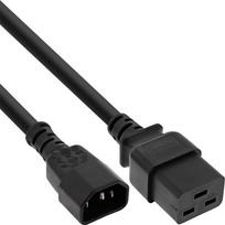 InLine - Stromkabel - IEC 60320 C14 bis IEC 60320 C19 - 10 A - 1,0m - Schwarz (16659F)