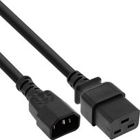 INLINE - Stromkabel - IEC 60320 C14 bis IEC 60320 C19 - 10 A - 50 cm - Schwarz