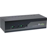InLine KVM Desktop Switch - 4-fach - Dual-Monitor DP 1.2 - 4K - USB 3.0 - Audio (63654I)