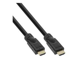InLine® HiD HDMI Kabel, HDMI-High Speed mit Ethernet, Premium, 4K2K, Stecker / Stecker, schwarz / gold, 5m (17505Q)
