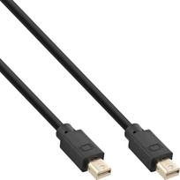 InLine® Mini DisplayPort 1.4 Kabel, Stecker / Stecker schwarz/gold, 1m (17121P)