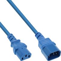 INLINE - Spannungsversorgungs-Verlängerungskabel - IEC 60320 C13 zu IEC 60320 C14 - 250 V - 2 m - Blau