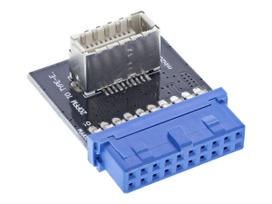 InLine® USB 3.0 zu USB 3.1 Frontpanel Key-B Adapter intern (33446C)