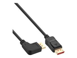 InLine DisplayPort 1.4 Kabel - 8K4K - links gewinkelt - schwarz/gold - 5m (17155L)