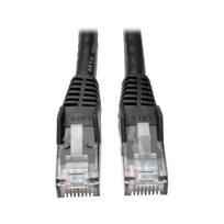 Eaton Tripp Lite Series Cat6 Gigabit Snagless Molded (UTP) Ethernet Cable (RJ45 M/M), PoE, Black, 5 ft. (1.52 m) - Patch-Kabel - RJ-45 (M) zu RJ-45 (M) - 1.52 m - UTP - CAT 6 - geformt, ohne Haken, verseilt - Schwarz (N201-005-BK)