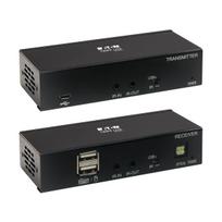 Eaton Tripp Lite Series USB C to HDMI over Cat6 Extender Kit with KVM Support, 4K 60Hz, 4:4:4, Transmitter/Receiver, USB, PoC, HDCP 2.2, up to 230 ft., TAA, - Erweiterung für Video/Audio - HDMI, USB-C - über CAT 6 - bis zu 70 m - TAA-konform - für P/N: B127A-010-H (B127A-1A1-BCBH)