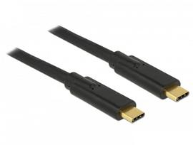 DeLOCK - USB-Kabel - USB-C (M) bis USB-C (M) - USB 3,1 Gen 1 - 5 A - 2,0m - Schwarz (85527)