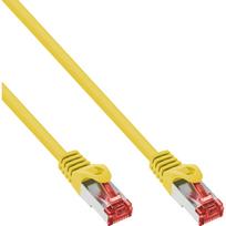 InLine - Patch-Kabel - RJ-45 (M) zu RJ-45 (M) - 25cm - SFTP, PiMF - CAT 6 - halogenfrei, geformt, ohne Haken - Gelb (76922Y)