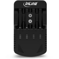 InLine® Ladegerät NiCd+NiMH, AA und AAA und 9V Block (01286)