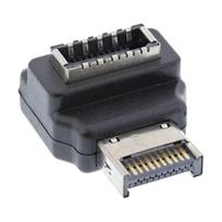 InLine USB 3.2 Adapter intern Frontpanel USB-E Stecker zu Buchse 90° - Adapter - Digital/Daten (33446N)