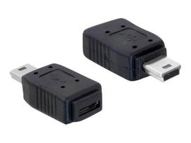 DeLOCK - USB-Adapter - Mini-USB, Typ B (M) - 5-polig Micro-USB Typ B (W) - Schwarz (65155)
