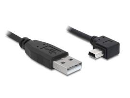 Delock - USB-Kabel - USB (M) zu Mini-USB, Typ B (M) - 1,0m - rechts-gewinkelter Stecker (82681)