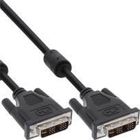 InLine® DVI-I Kabel, digital/analog, 18+5 St/St, Single Link, 2 Ferrite, 2m (17771)