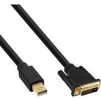 InLine - DisplayPort-Adapter - Mini DisplayPort (M) bis DVI-D (M) - 2,0m - Schwarz (17222)