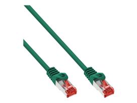 InLine - Patch-Kabel - RJ-45 (M) zu RJ-45 (M) - 2,0m - SFTP, PiMF - CAT 6 - geformt, ohne Haken, robust - grün (Packung mit 40) (B-76402G)