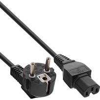 InLine 25er Bulk-Pack Netzkabel Schutzkontakt gewinkelt auf Warmgerätestecker C15 - Kabel - Strom/Netzteil - 2 m - IEC (B-16810D)