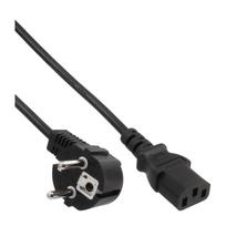 InLine 15er Bulk-Pack Netzkabel Schutzkontakt gewinkelt auf Kaltgerätestecker C13 - Kabel - Strom/Netzteil - 5 m - VDE (B-16655)