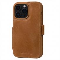 dbramante1928 Copenhagen - Flip-Hlle fr Mobiltelefon - genarbtes Leder - Hellbraun - fr Apple iPhone 17
