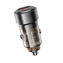 Automobilinis įkroviklis Borofone BZ20 PD20W+QC3.0 38W juodas