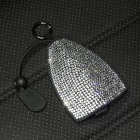 Luxurious Super Flash Diamond Universal Key Bag for Women Car Accessories Bling Crystal Key Chian Cover Auto Keyring Holder balta