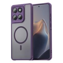 Case for Motorola Moto Edge 60 Fusion Magsafe Cover For Moto Edge 60 Pro Matte Clear Magnetic Wireless Charge Shockproof Funda Motorola Edge 60 Pro violetinė