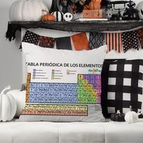 Periodic Table of the Elements Pillow Case Office Cushions Suitable For Sofa Car Bedroom Decorative Cushion Cover 12x12Inch